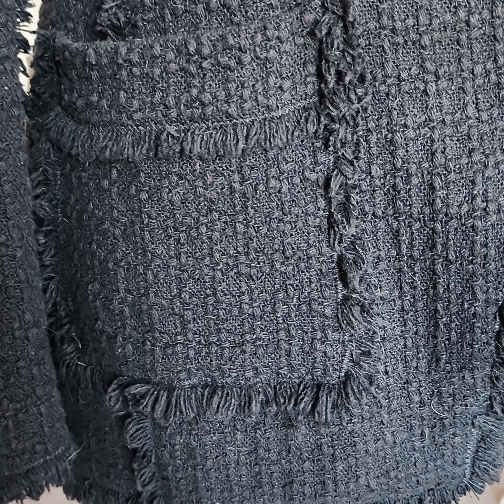 REBECCA TAYLOR Fitted Textured Tweed Jacket